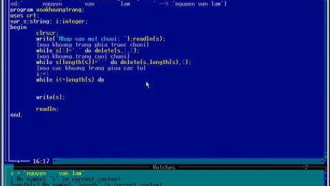 Xóa khoảng trắng thừa