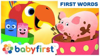 Toddler Learning Videos | Color Crew & Larry surprise eggs | Animals for kids & More | BabyFirst TV
