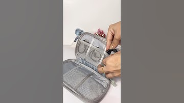 the cable organizer pouch we all need 😁🔌 #cablepouch #electronicbag #travelorganizer