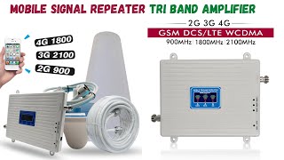 Mobile Signal Repeater Tri Band Amplifier | Cell Phone Signal Booster | 2G 3G 4G Network GSM 900+ screenshot 2