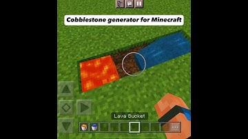 Minecraft: Cobblestone Generator |  #shorts #minecraft #buildhacks