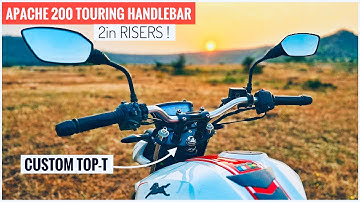 Touring Handlebar installed in Apache 200 4V | BS 6 4 3 | Touring Handlebar Setup for Apache 200