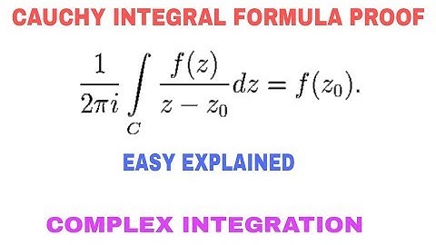 CAUCHY INTEGRAL FORMULA PROOF 🔥