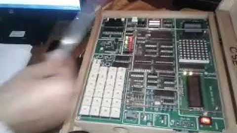 MDA 8086 microprocessor printing 