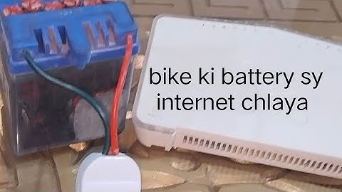 How to power on wifi router 12 volt battery in load shedding for 24