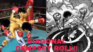 IPPO COMPLETE DEMPSEY ROLL AND ALL SPECIAL MOVES (step by step guide) hajime no ippo psp