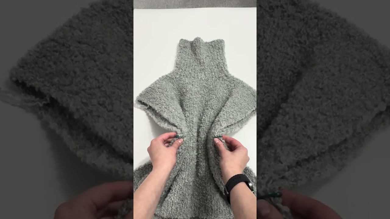 Весна идеальна для альпака букле. Делимся бесплатным описанием, как вязать манишку-жилет