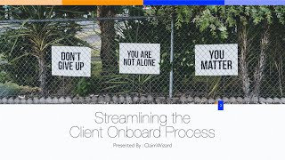 Streamlining the #PublicAdjusting Client Onboard Process