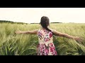 Girl Running In Wheat Field Stock Video 