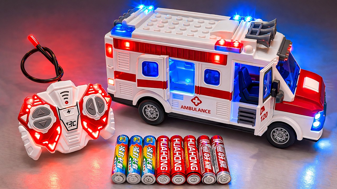 Unboxing Ev School bus, RC Paw Patrol Bumper CarsRC Super Police Car,Ev Transforming cartoon car