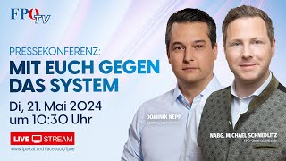 FPÖ-Pressekonferenz: „Mit euch gegen das System!“