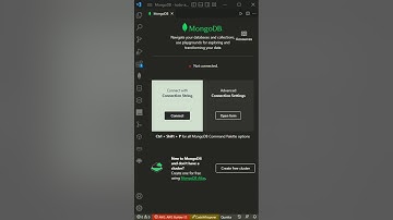 MongoDB inside your vscode @netcreed #shorts #vscode #mongodb