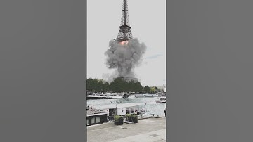 Eiffel Tower LAUNCHES into Space #shorts  #eiffeltower #vfx #cgi