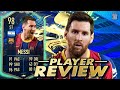 HONESTLY, JUST FINESSE IT...😲 98 TEAM OF THE SEASON MESSI PLAYER REVIEW! FIFA 21 ULTIMATE TEAM