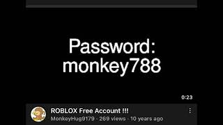 Free Roblox Account be like.