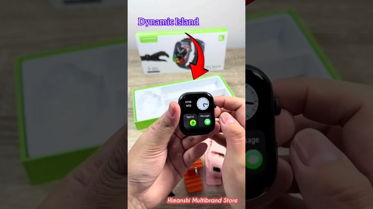 Kw2 max smartwatch ⚡3 belt dynamic Island🔥 