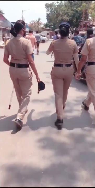 Hot Lady Police in patrolling