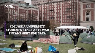 Columbia University students stage Vietnamstyle antiwar encampment for Gaza