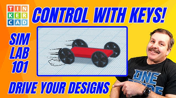 Control Motors & More BIND KEYS in Tinkercad Sim Lab! Day 1 Lesson