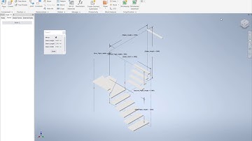 Autodesk Inventor 2020. Stairs etc. Winder treads #18. With link to incomplete model