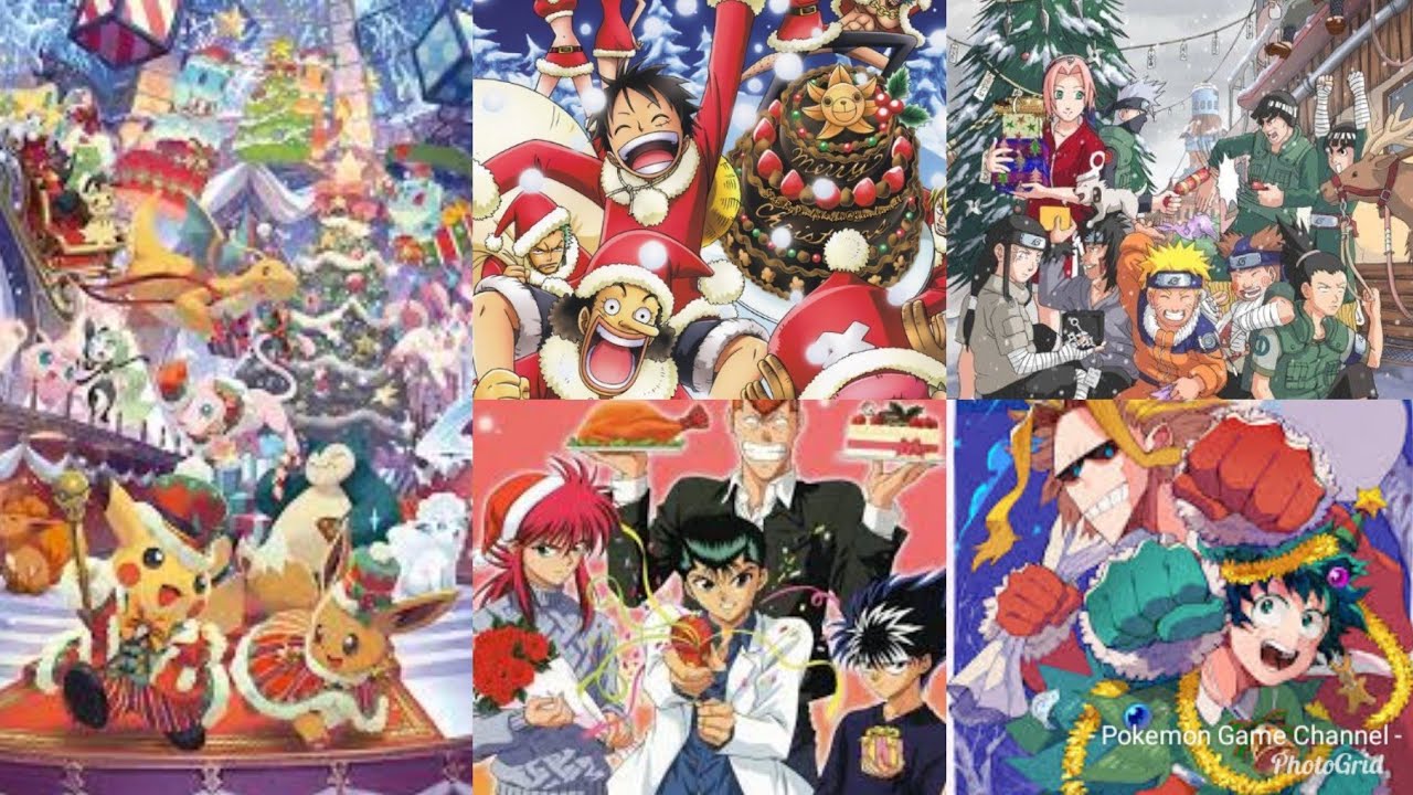 Merry Christmas Anime Amv Pokemon One Piece H X H Naruto Fairy Tail My Hero Academia Youtube