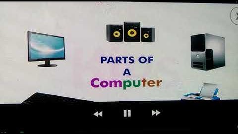 Class-1 Ch-4 Parts of a computer