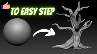 Creating Stunning 3D Models Tree in ZBrush: Step-by-Step Tutorial for Beginners..!