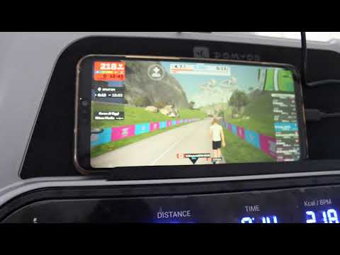 Zwift on Decatlhon (Domyos) devices (tapis roulant, treadmill, cyclette, bike, rowing...)