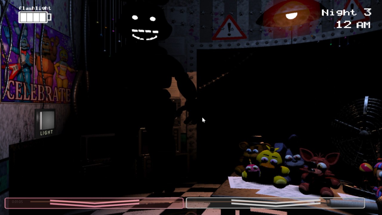 Five Nights at Freddy's 2 (Rare Shadow Bonnie Appearance) (night 3 ...