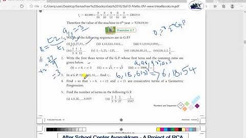 Rotary Club of Ambattur Class 10 Maths Numbers and Sequences Ex 2.7
