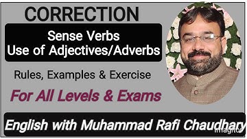 Sense Verbs| Sentence Correction for CSS/PMS/Competitive Exams |English With Muhammad Rafi Chaudhary