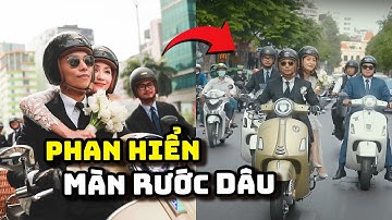 Cận cảnh Màn rước dâu bằng mô tô khủng của Khánh Thi - Phan Hiển