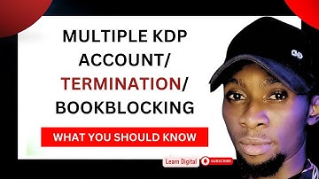 Multiple amazon Kdp Account Termination