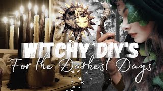 Witchy DIYs for dark days & balance | ☀Equinox | Crystal wand | Altar Candles | Sun & Moon