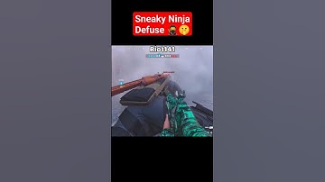 Sneaky Ninja Defuse 🥷🤫.#shorts #callofduty #warzone #cod #mw3 #rebirthisland #ninjamontage