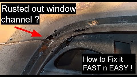 Rusted out window channel ? NO Problem !   How to fix it  FAST n EASY !     D.I.Y. Auto Restoration