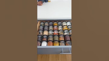 I finally organized my spice drawer…