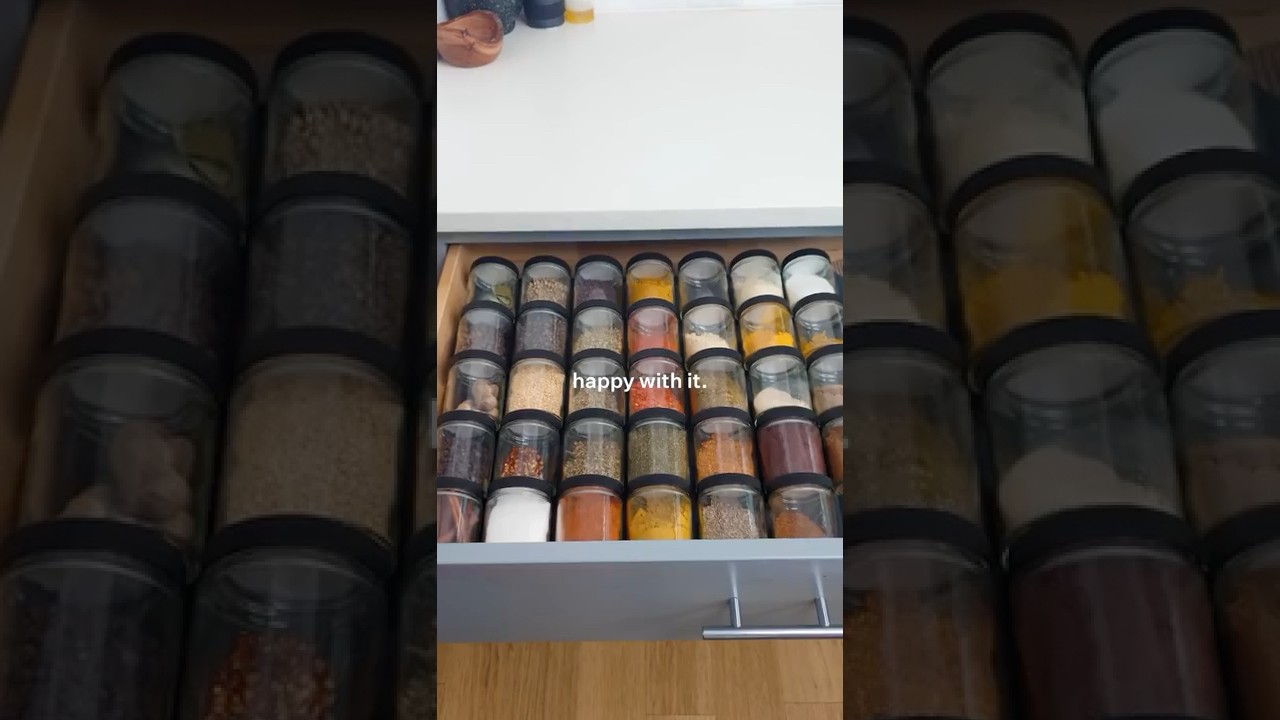 I finally organized my spice drawer…