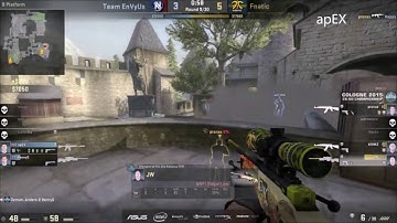 CSGO Fnatic vs EnVyUS Cbble ESL One Cologne 2015 Grand Final Map 2 best of moment