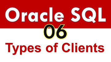 Oracle SQL - Types of Clients - Lesson 06