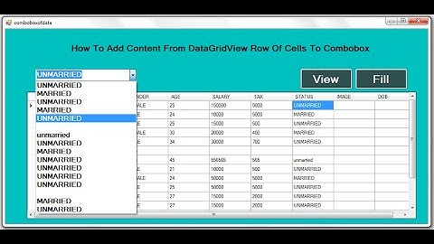 C# Code For GET Datas From Datagridview to Combobox in .net