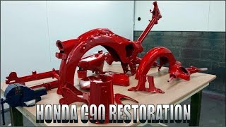 A Splash Of Colour -Part 2 ( Honda C90 FULL RESTORATION )