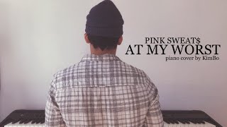 Video thumbnail of "Pink Sweat$ - At My Worst (piano cover + sheets)"