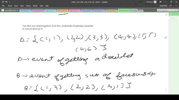 Unit 3   Sum on addition theorem of Probability- Video 8    Part 1