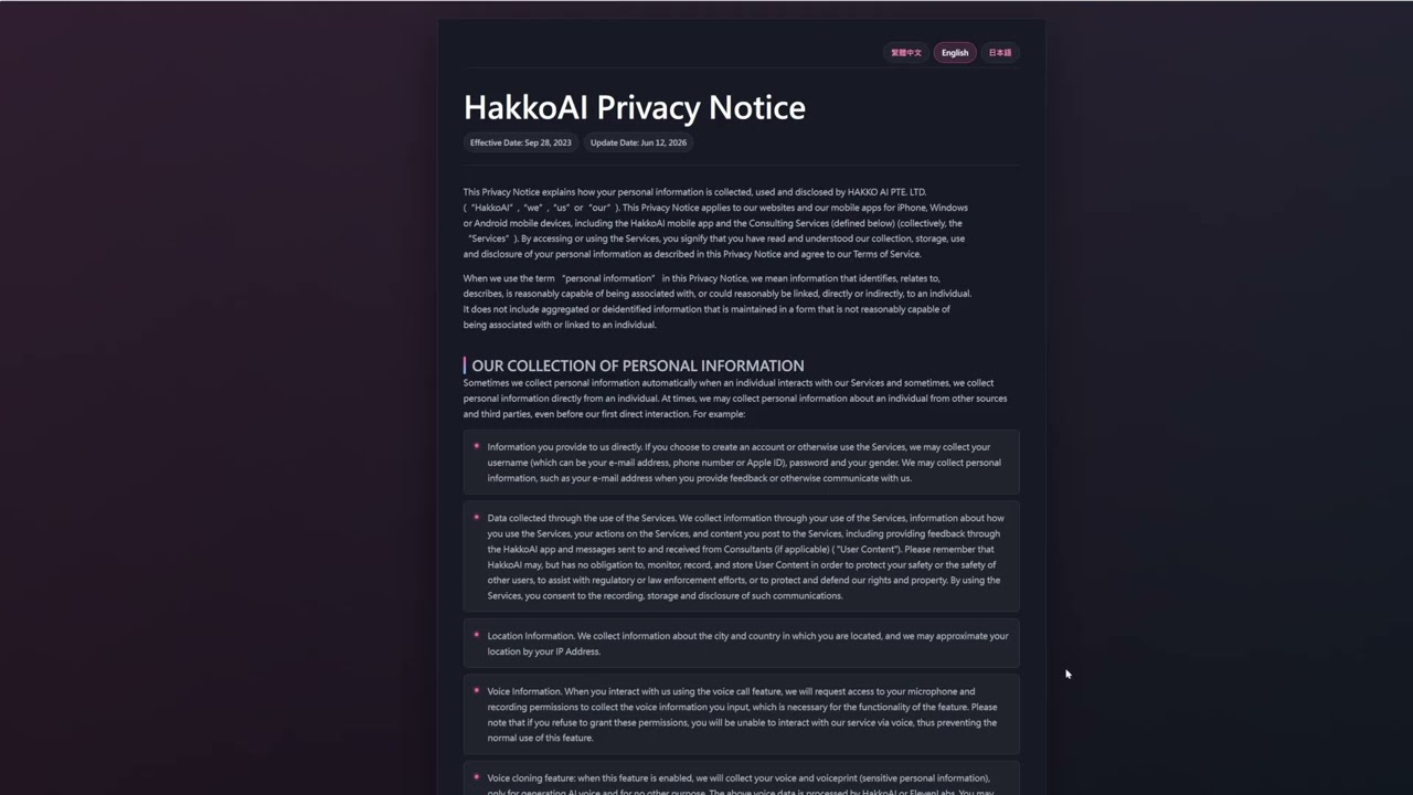 Hakko Ai Terms of Service Sketchy service terms for 199 a year part 1 parents be warned