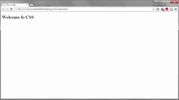 CSS Tutorials - 2 - Inline and Internal Styles