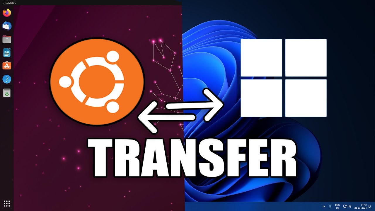 How to Transfer and Share Files Between Windows 11 and Ubuntu - YouTube