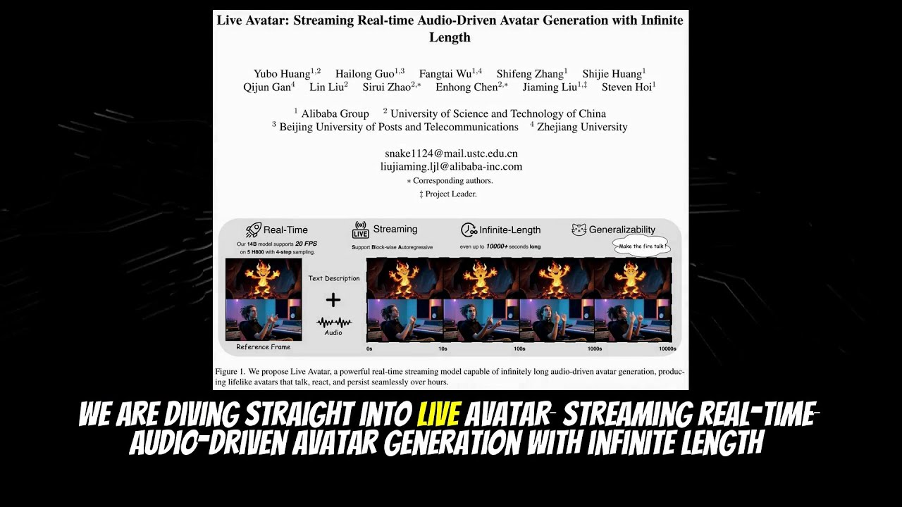 Live Avatar: Streaming Real-time Audio-Driven Avatar Generation with ...
