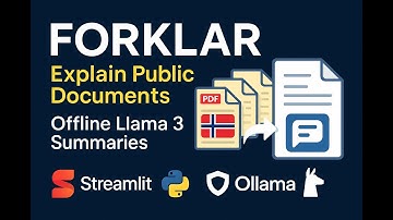 Forklar-llama 🔍 | AI Explains Norwegian Docs  | Streamlit + LLaMA 3 Demo