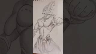 draw kidbuu🔥#animedrawing✍️ #naruto #anime #Pure Evil. 😈# goku# art